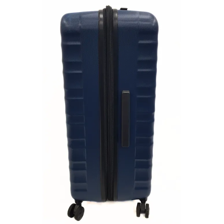 Duża Walizka Amazon Basics Turystyczna ABS Twarda 4 Kółka Granatowa 105 l
