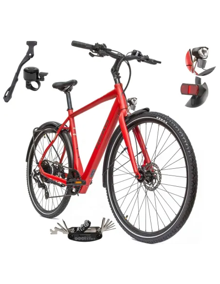 Rower Elektryczny Męski Trekkingowy 28 HEAD 250W Bafang Hydraulika Lekki