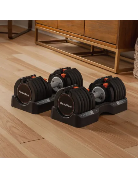 Hantle Regulowane 50kg NordicTrack Select-A-Weight Zestaw Do Ćwiczeń Sport