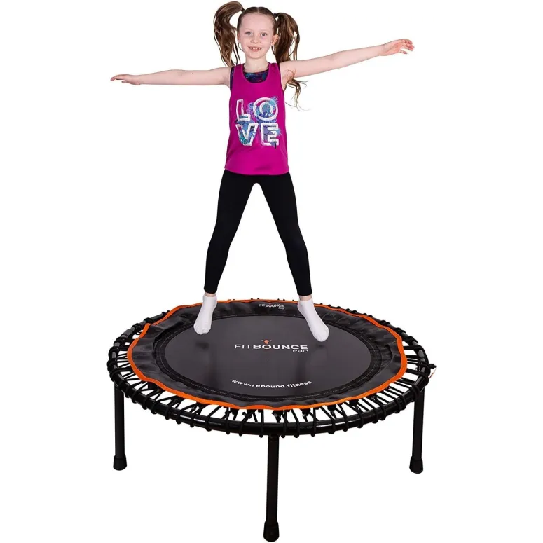 Trampolina Fitness FIT BOUNCE PRO XL Bungee Składana Sprężynowa 78cm 150 kg
