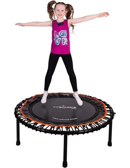 Trampolina Fitness FIT BOUNCE PRO XL Bungee Składana Sprężynowa 78cm 150 kg