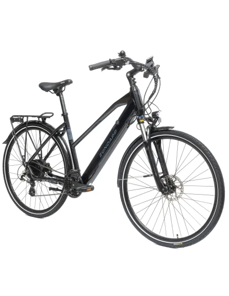 Elektryczny Rower Damski Trekking 28 Alu Światła Wspomaganie Bagaż Dzwonek