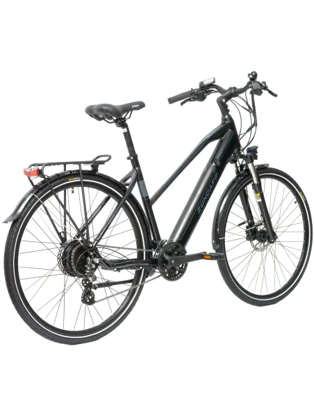 Elektryczny Rower Damski Trekking 28 Alu Światła Wspomaganie Bagaż Dzwonek