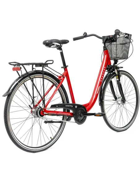 Rower Damski Miejski 28 SHIMANO Nexus Amortyzacja Błotniki Stopka Światła