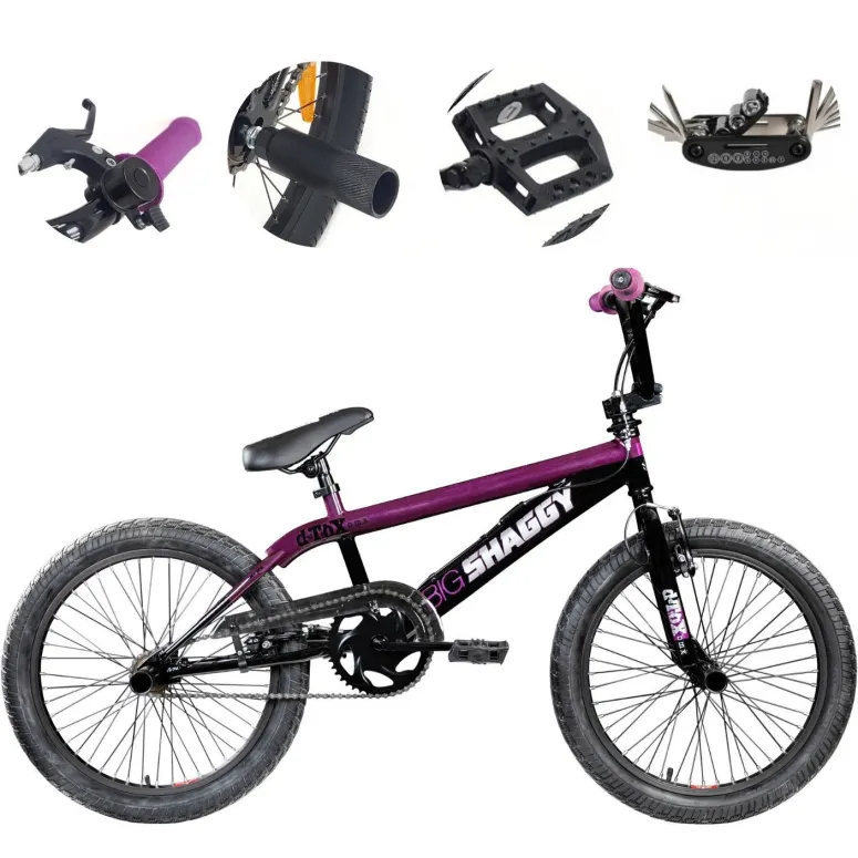 Rower BMX 20" Stal Rotor 360° Młodzieżowy Wyczynowy V-brake Alhonga Pegi x4