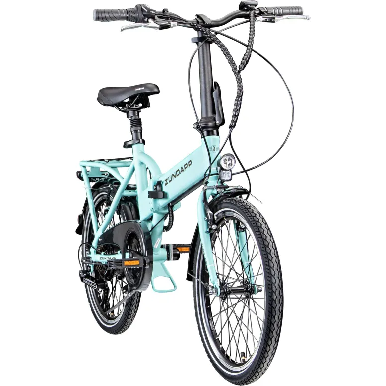 Rower Elektryczny Męski Damski Składany Koła 20" Alu SHIMANO 250 W Bagażnik