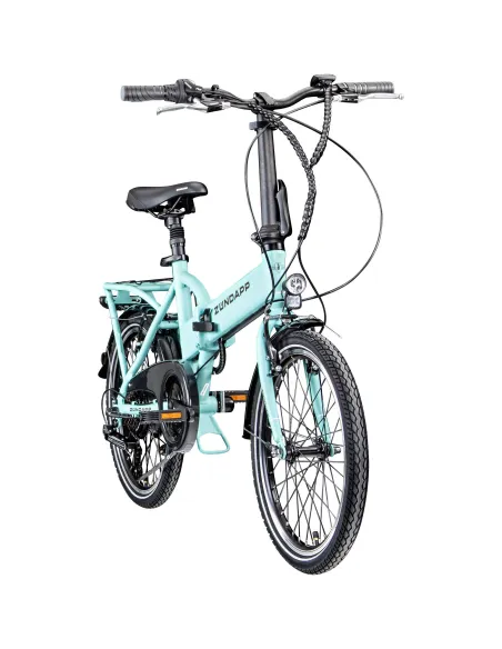 Rower Elektryczny Męski Damski Składany Koła 20" Alu SHIMANO 250 W Bagażnik