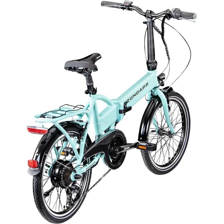 Rower Elektryczny Męski Damski Składany Koła 20" Alu SHIMANO 250 W Bagażnik