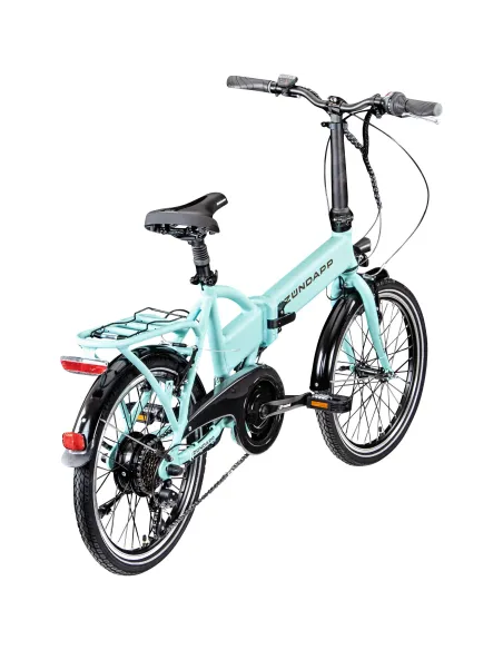 Rower Elektryczny Męski Damski Składany Koła 20" Alu SHIMANO 250 W Bagażnik