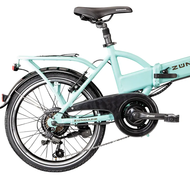 Rower Elektryczny Męski Damski Składany Koła 20" Alu SHIMANO 250 W Bagażnik