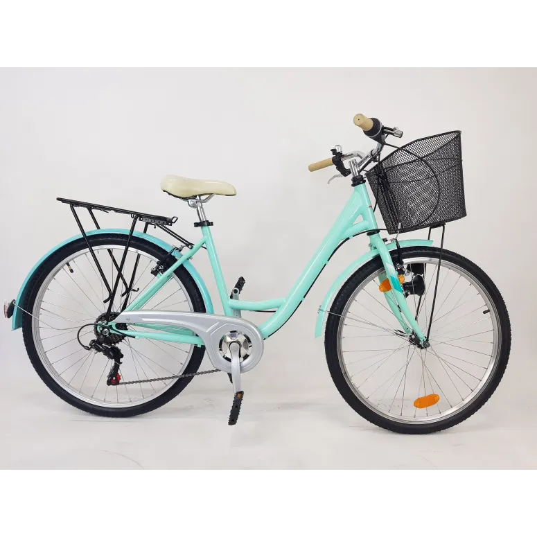 Miejski Rower Damski 26 Koszyk Oświetlenie Damka