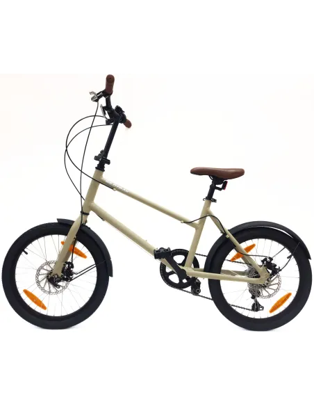 Rower Miejski 20" Uniseks Tarcze Microshift Dzwonek Błotniki Lekki 6-biegów