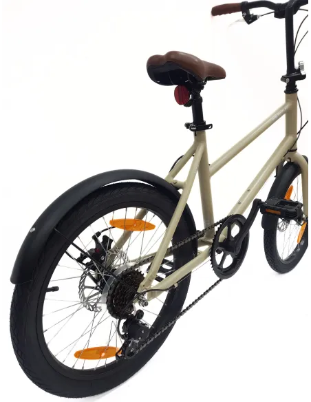 Rower Miejski 20" Uniseks Tarcze Microshift Dzwonek Błotniki Lekki 6-biegów