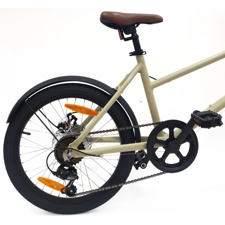 Rower Miejski 20" Uniseks Tarcze Microshift Dzwonek Błotniki Lekki 6-biegów