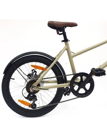 Rower Miejski 20" Uniseks Tarcze Microshift Dzwonek Błotniki Lekki 6-biegów