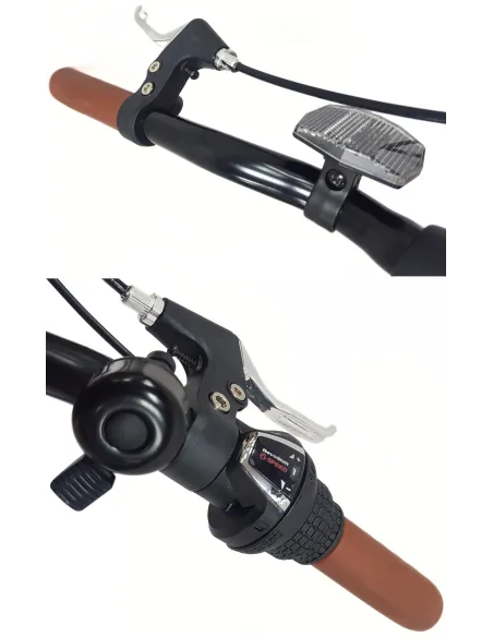 Rower Miejski 20" Uniseks Tarcze Microshift Dzwonek Błotniki Lekki 6-biegów