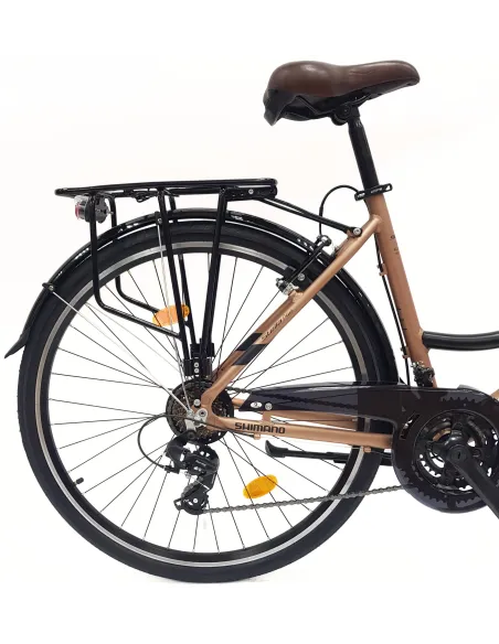 Rower Miejski Uniseks 28" Alu V-brake Shimano Revoshift 21-biegów Światła