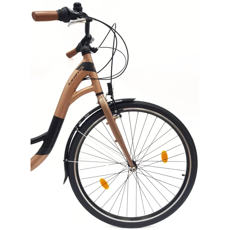 Rower Miejski Uniseks 28" Alu V-brake Shimano Revoshift 21-biegów Światła