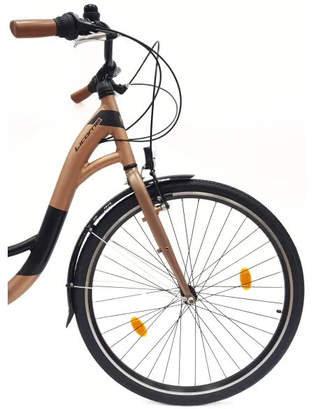 Rower Miejski Uniseks 28" Alu V-brake Shimano Revoshift 21-biegów Światła