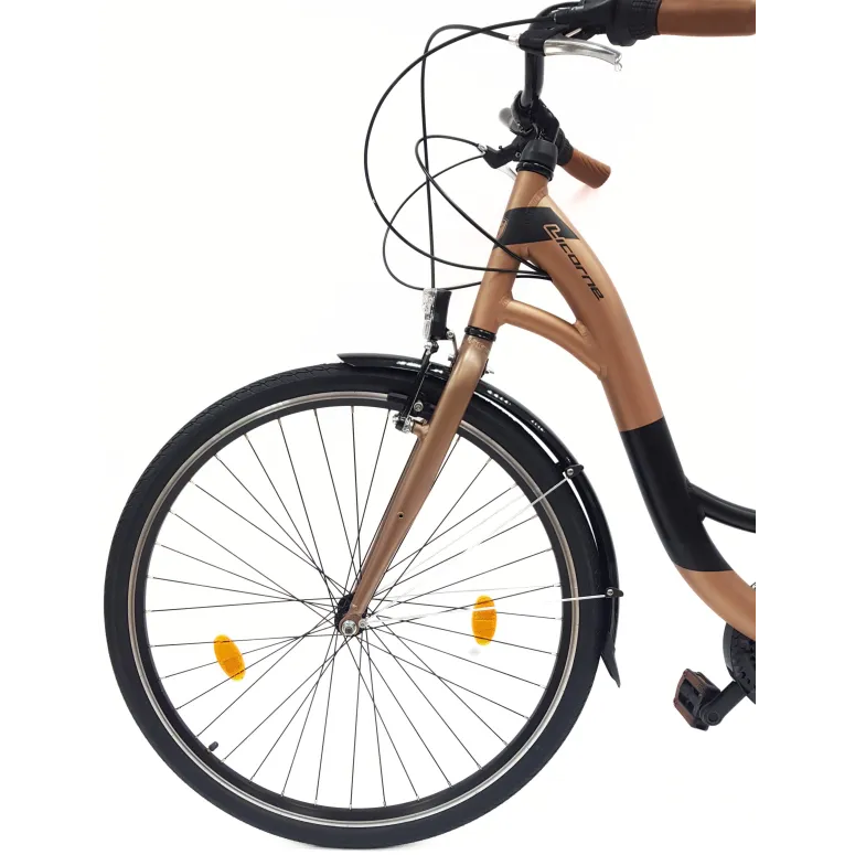 Rower Miejski Uniseks 28" Alu V-brake Shimano Revoshift 21-biegów Światła