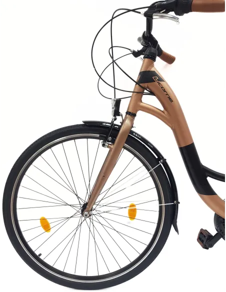 Rower Miejski Uniseks 28" Alu V-brake Shimano Revoshift 21-biegów Światła