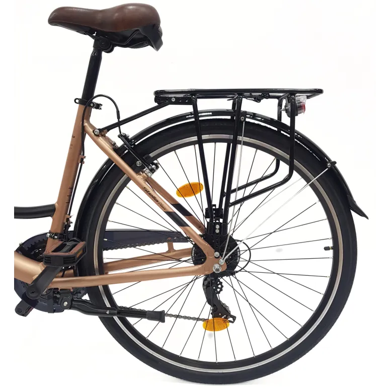 Rower Miejski Uniseks 28" Alu V-brake Shimano Revoshift 21-biegów Światła