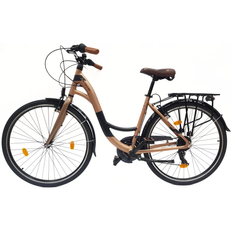 Rower Miejski Uniseks 28" Alu V-brake Shimano Revoshift 21-biegów Światła