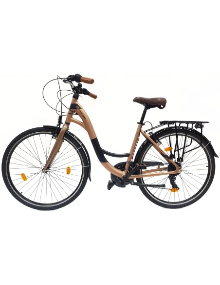 Rower Miejski Uniseks 28" Alu V-brake Shimano Revoshift 21-biegów Światła