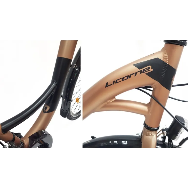 Rower Miejski Uniseks 28" Alu V-brake Shimano Revoshift 21-biegów Światła