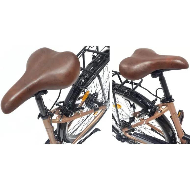 Rower Miejski Uniseks 28" Alu V-brake Shimano Revoshift 21-biegów Światła