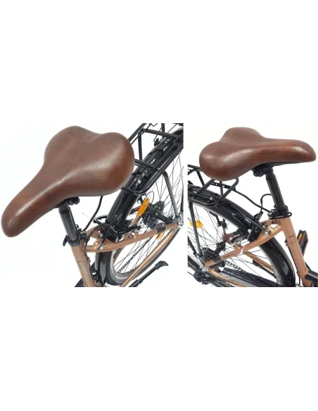 Rower Miejski Uniseks 28" Alu V-brake Shimano Revoshift 21-biegów Światła