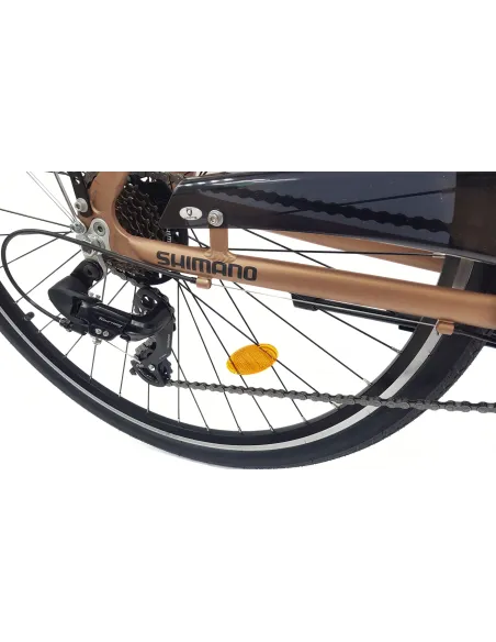 Rower Miejski Uniseks 28" Alu V-brake Shimano Revoshift 21-biegów Światła