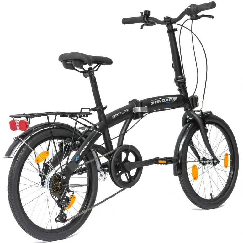Rower Składany 20 Składak Miejski Bagażnik Męski Damski Oświetlenie Dzwonek
