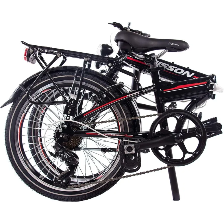 Rower Składany Miejski 20 Składak Aluminium Bagażnik Stopka Oświetlenie