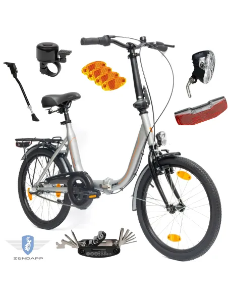 Rower Składany Miejski 20" V-brake Torpedo Nexus Bagażnik Światła Dzwonek