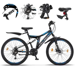 Rower Górski Damski Męski 26 MTB Shimano Tarcze Amory Dzwonek Błotniki