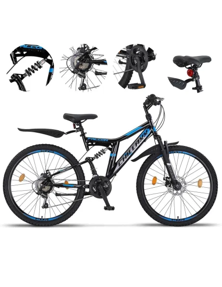 Rower Górski Damski Męski 26 MTB Shimano Tarcze Amory Dzwonek Błotniki