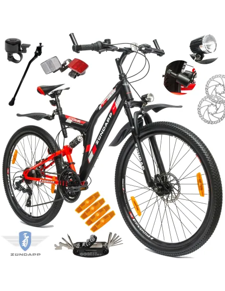 Męski Damski Rower Górski 27,5 Oświetlenie Hamulce Tarczowe MTB Stal Góral