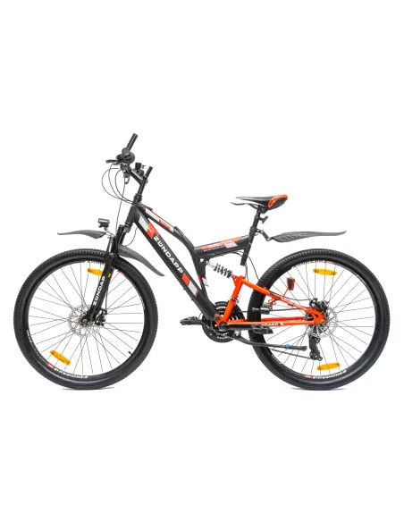 Męski Damski Rower Górski 27,5 Oświetlenie Hamulce Tarczowe MTB Stal Góral