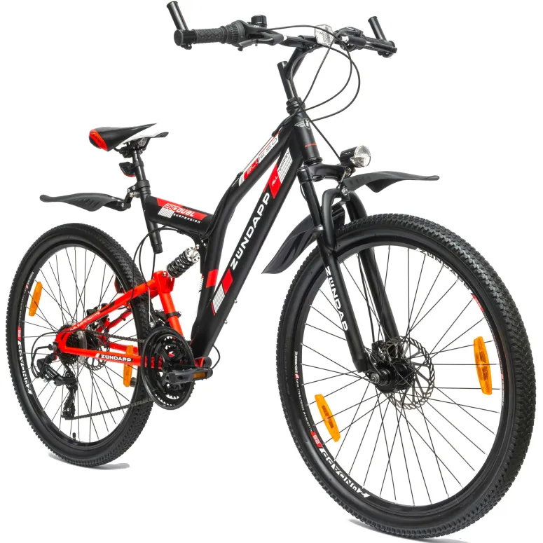 Męski Damski Rower Górski 27,5 Oświetlenie Hamulce Tarczowe MTB Stal Góral