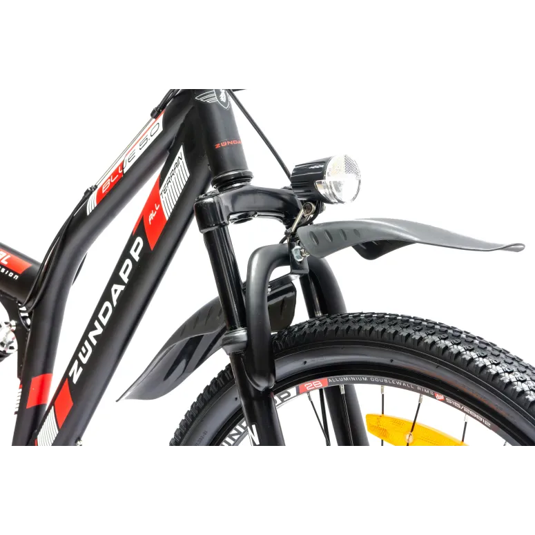 Męski Damski Rower Górski 27,5 Oświetlenie Hamulce Tarczowe MTB Stal Góral