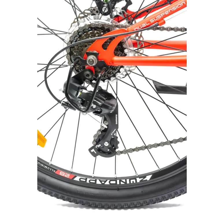 Męski Damski Rower Górski 27,5 Oświetlenie Hamulce Tarczowe MTB Stal Góral