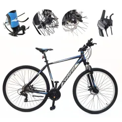 Rower Górski Damski Męski Koło 29" MTB Alu Tarcze Shimano Dzwonek Góral