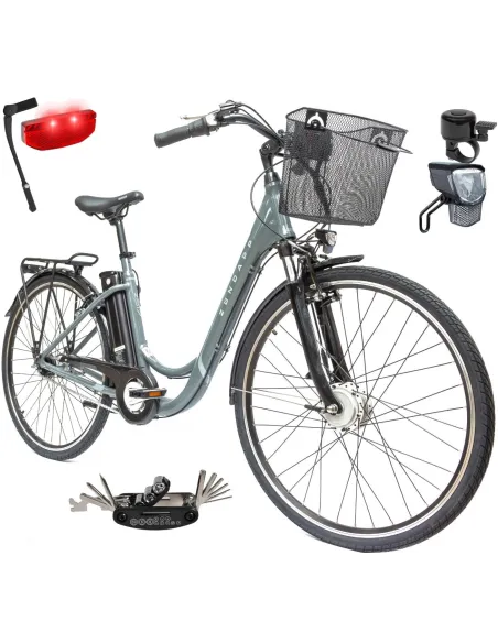 Rower Elektryczny Damski Miejski Koła 28" Shimano Nexus 7 ALU 250 W LCD 