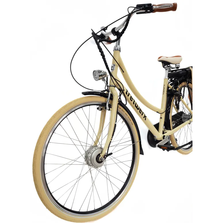 Rower Elektryczny Damski 28 Miejski ALU Shimano NEXUS 7 250W Światła Kontra