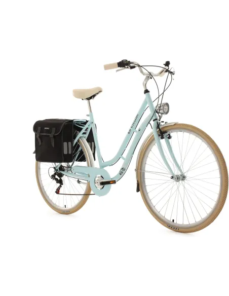 Miejski Rower Retro Damka 28 Sakwy Oświetlenie - 1