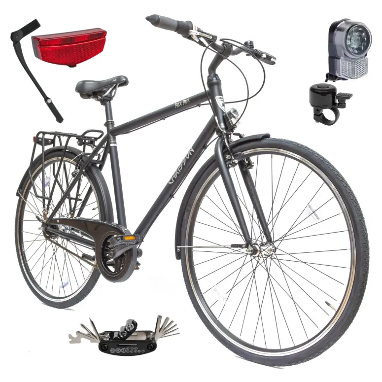 Rower Męski Miejski 28" SHIMANO Nexus 7 Bagażnik Błotniki Światła Lekki