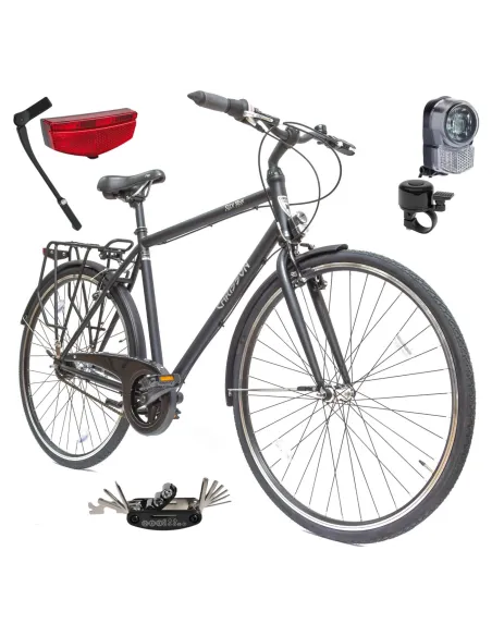 Rower Męski Miejski 28" SHIMANO Nexus 7 Bagażnik Błotniki Światła Lekki