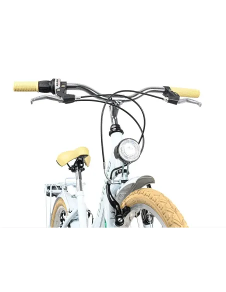 Rower Dziecięcy Miejski 24 Światła Bagaż Dzwonek Stopka Błotniki Dziewczęcy