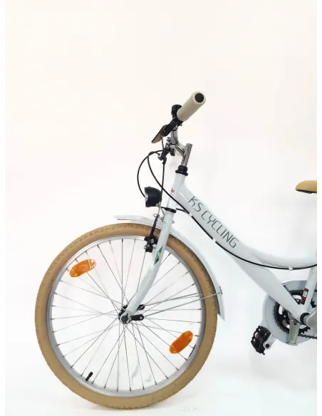 Rower Dziecięcy Miejski 24 Światła Bagaż Dzwonek Stopka Błotniki Dziewczęcy